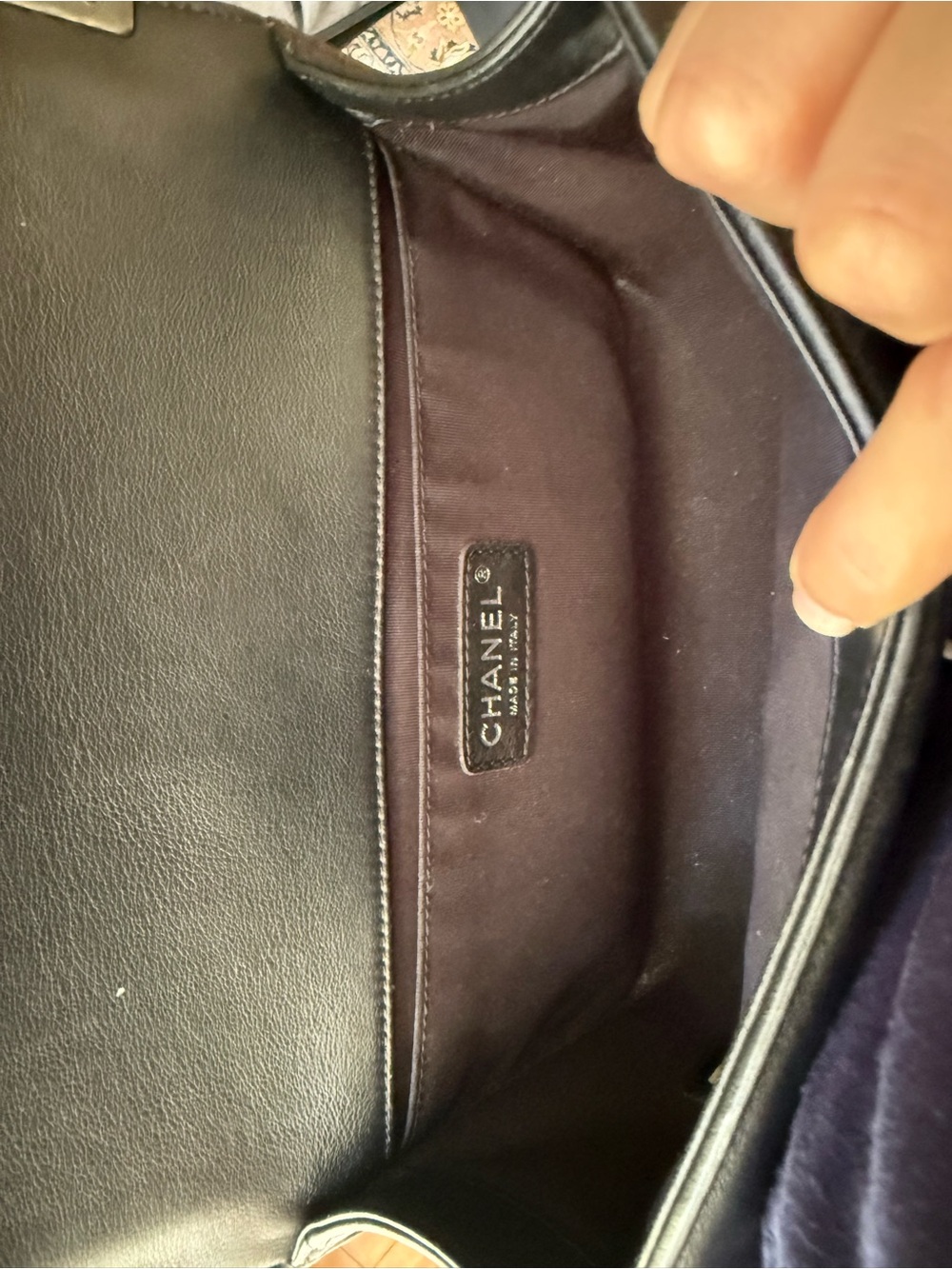 Chanel Black Quilted Boy Bag with Ruthenium Chain Strap - Picture 8 of 16